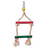 Living World Junglewood 2-Step Rope Ladder for avian play and exercise