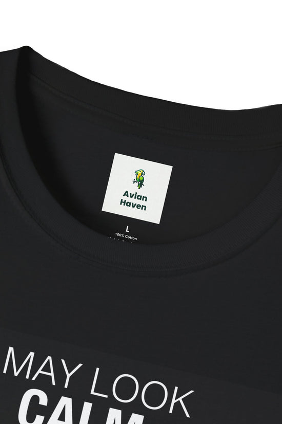 Funny Cockatiel T-Shirt — "I May Look Calm But In My Head I've Bitten You 3 Times" Bird Lover Tee
