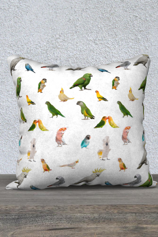 Parrots - 18" x 18" Pillow Case