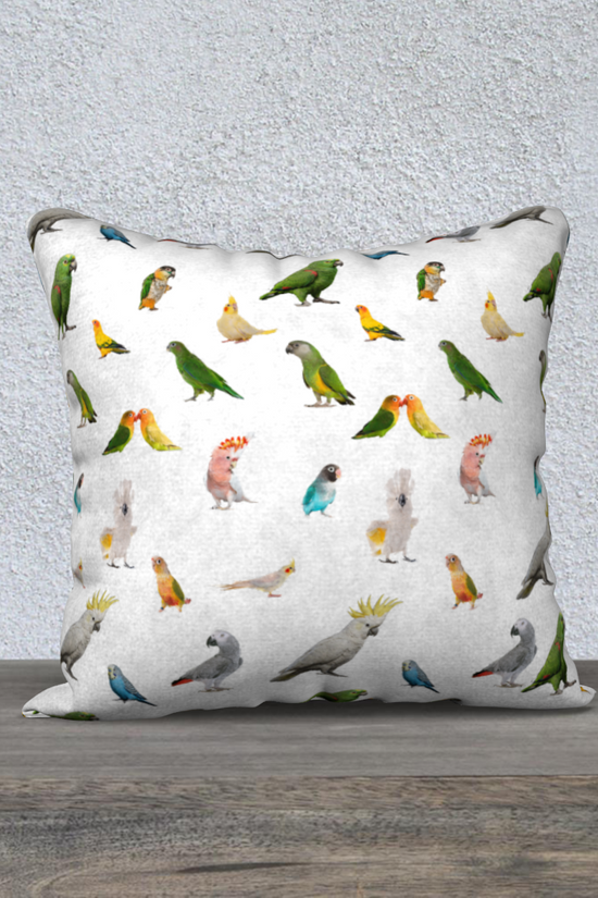 Parrots - 18" x 18" Pillow Case