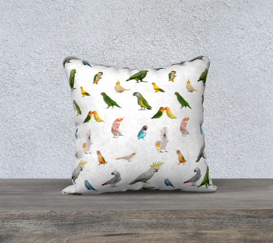 Parrots - 18" x 18" Pillow Case