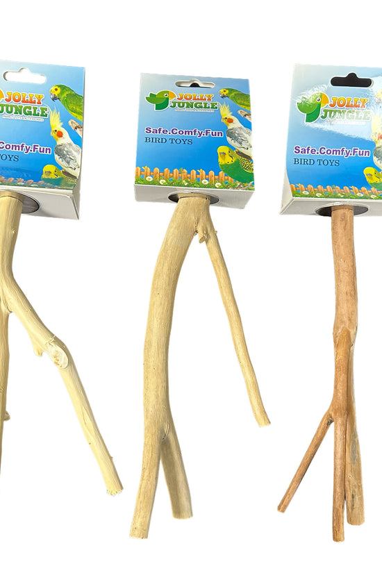 Multi Branch Natural Wood Perch