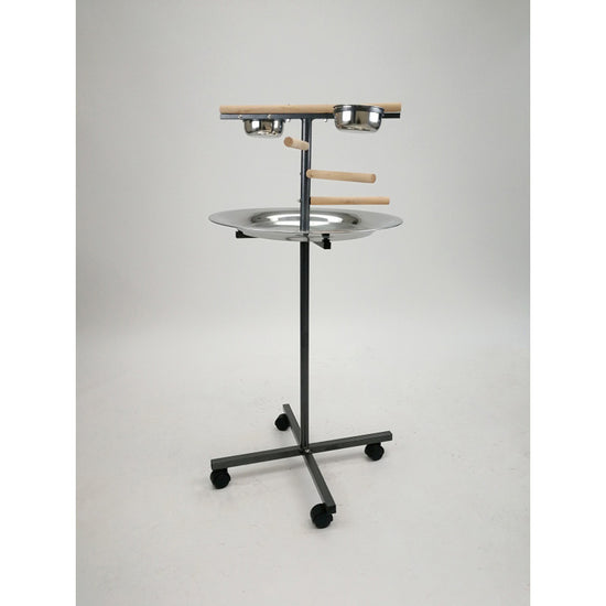 PARROT STAND PLAY PEN WITH WOODEN STEPS