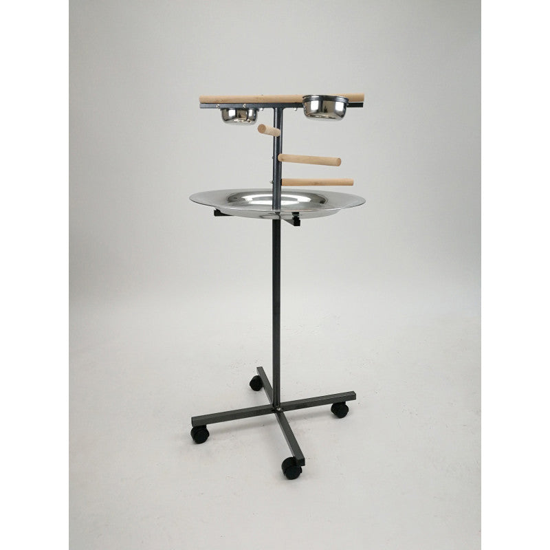 PARROT STAND PLAY PEN WITH WOODEN STEPS