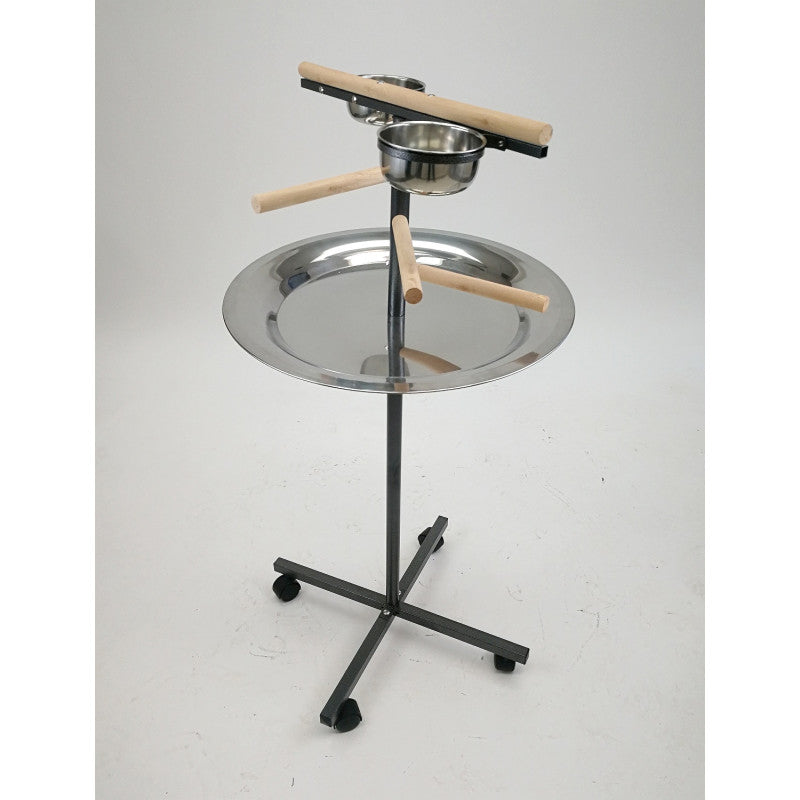 PARROT STAND PLAY PEN WITH WOODEN STEPS