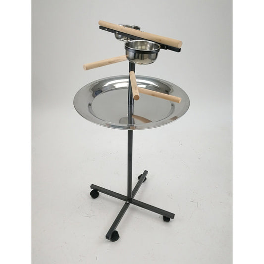 PARROT STAND PLAY PEN WITH WOODEN STEPS