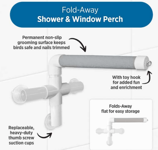 Perchoir de douche et de fenêtre pliant HARI Active Play - Grand