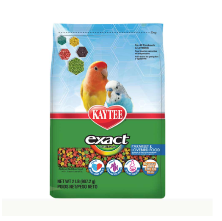 Kaytee Exact Parakeet Lovebird Rainbow Bird 2lb