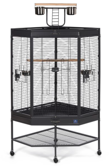 Prevue Corner Cage with Playtop