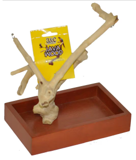 XSmall Java Wood Table Top Play Stand - 8"x5"x11"