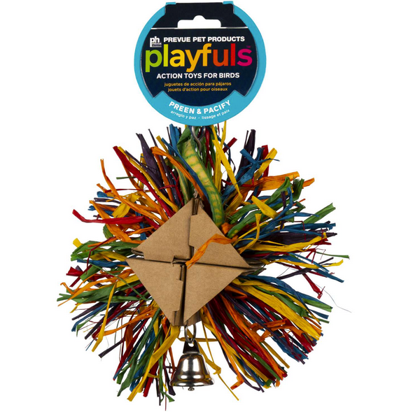 Prevue Pet Playfuls Raffia Rainbow Bird Toy