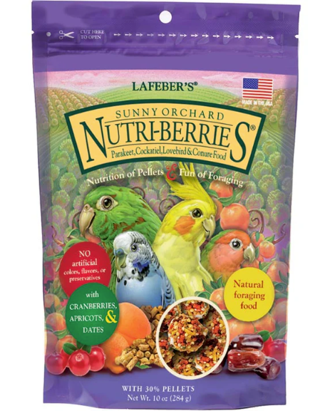 Lafeber Sunny Orchard Nutri-Berries for Cockatiels 10 oz