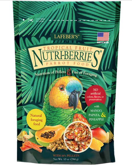 Lafeber Tropical Fruit Nutri-Berries for Parrots 10 oz