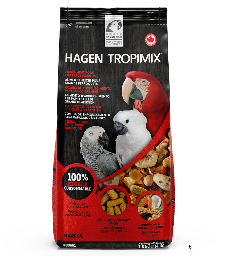 Tropimix Formula for Large Parrots - 1.8 kg (4 lb)