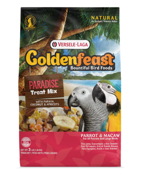 Golden Feast Paradise Treat mix - Parrot/Macaw/LRG Birds