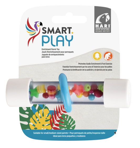 HARI Smart Play Enrichment Parrot Toy - Rattle Foot Toy