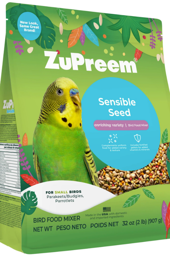 ZuPreem "Sensible Seed" Food For Parakeet, Budgies, Parrotlet & Small Birds