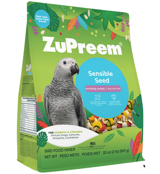 ZuPreem "Sensible Seed" Food For Parrot/Conure
