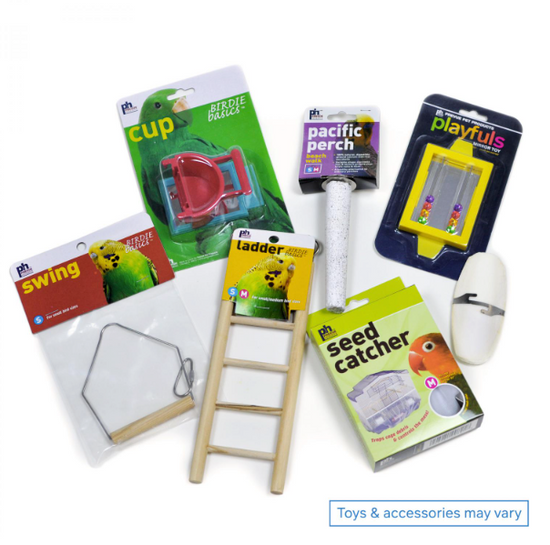 Square Top Bird Cage Kit - White