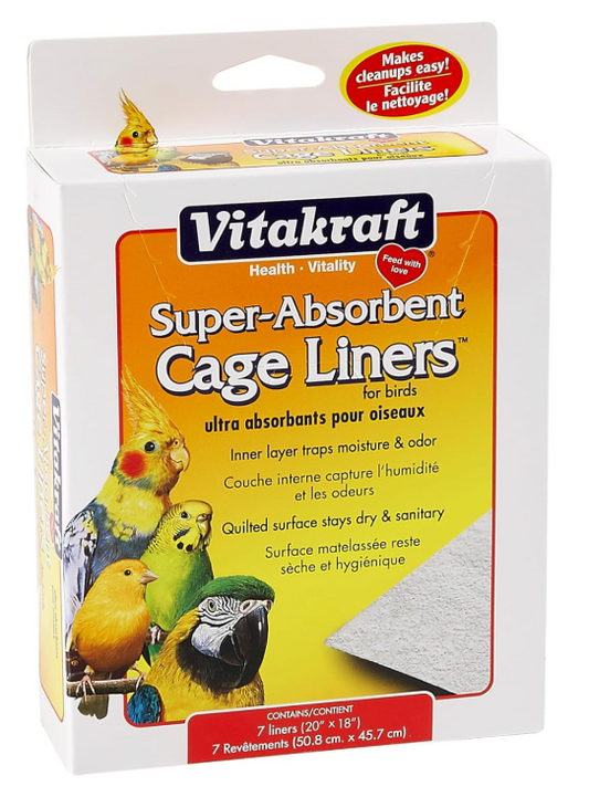 Absorbant Bird Cage Liners