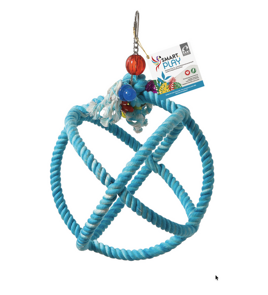 HARI Smart Play Enrichment Parrot Toy - Roper Orbiter Perch n Swing
