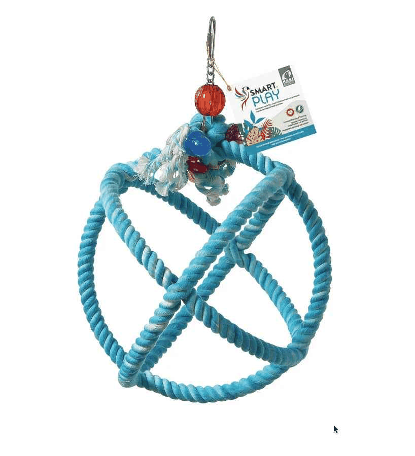 HARI Smart Play Enrichment Parrot Toy - Roper Orbiter Perch n Swing