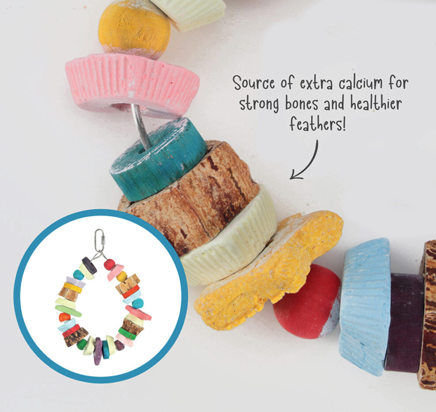 Jouet d'enrichissement pour perroquet HARI Smart Play - Anneau Cookie