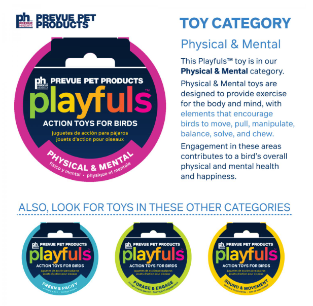 Prevue Pet Playfuls - Birds of Paradise swing