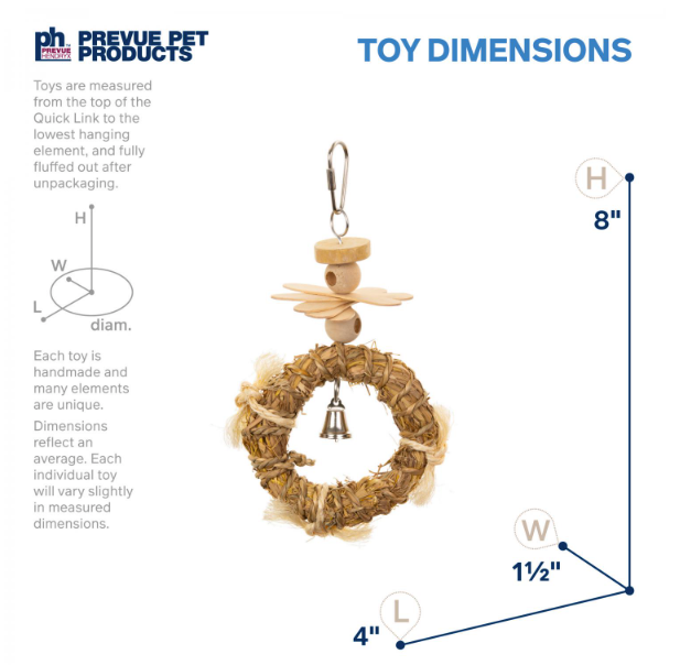 Prevue Pet Naturals - Crown Bird Toy