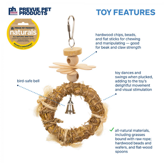 Prevue Pet Naturals - Crown Bird Toy