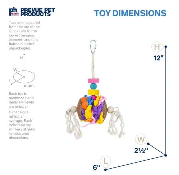 Prevue Accordion Crinkle Bird Toy