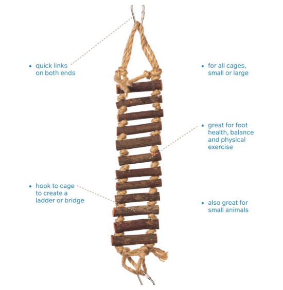 Prevue Pet Naturals - Rope Ladder Toy