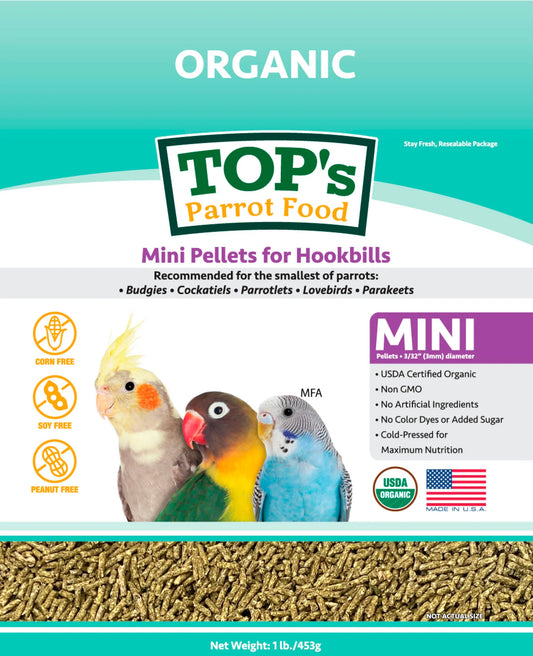 TOP's Parrot Food Mini Pellets - 1 lb