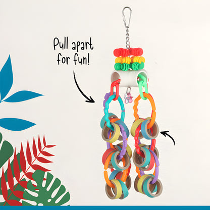 HARI Smart Play Enrichment Parrot Toy - Bagel Cascade