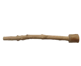 Wooden stick on a white background