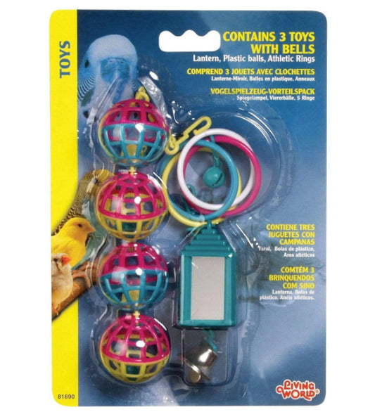 Lot de jouets classiques Living World nº 1 pour petits oiseaux