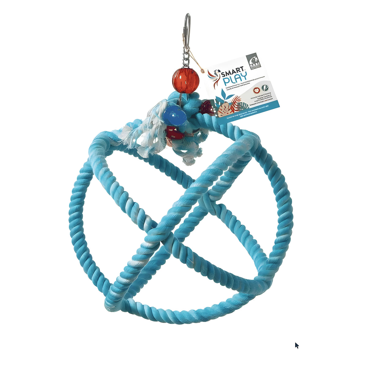 HARI Smart Play Enrichment Parrot Toy - Roper Orbiter Perch n Swing