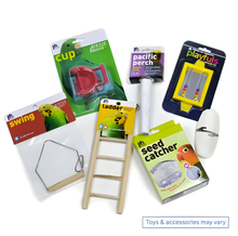 Square Top Bird Cage Kit White