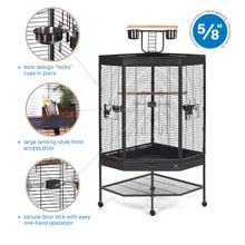 Prevue Corner Cage with Playtop
