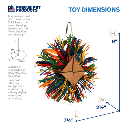 Prevue Pet Playfuls Raffia Rainbow