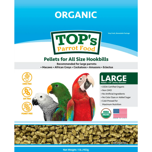 TOP's Parrot Food Large Pellets