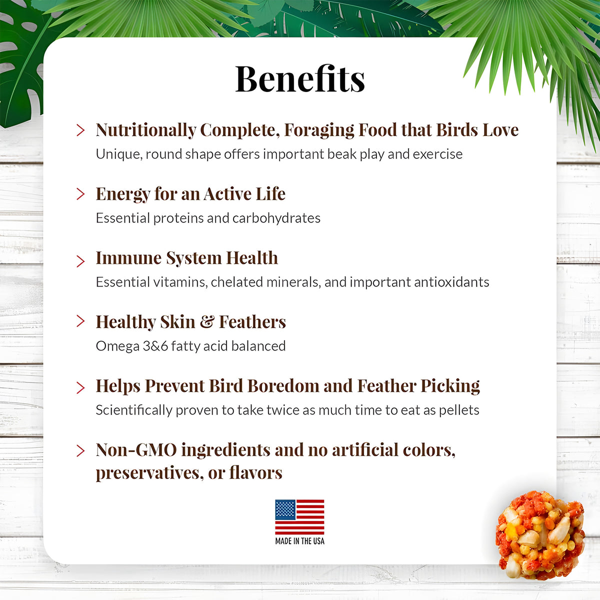 Tropical Fruit Nutri-Berries Conures